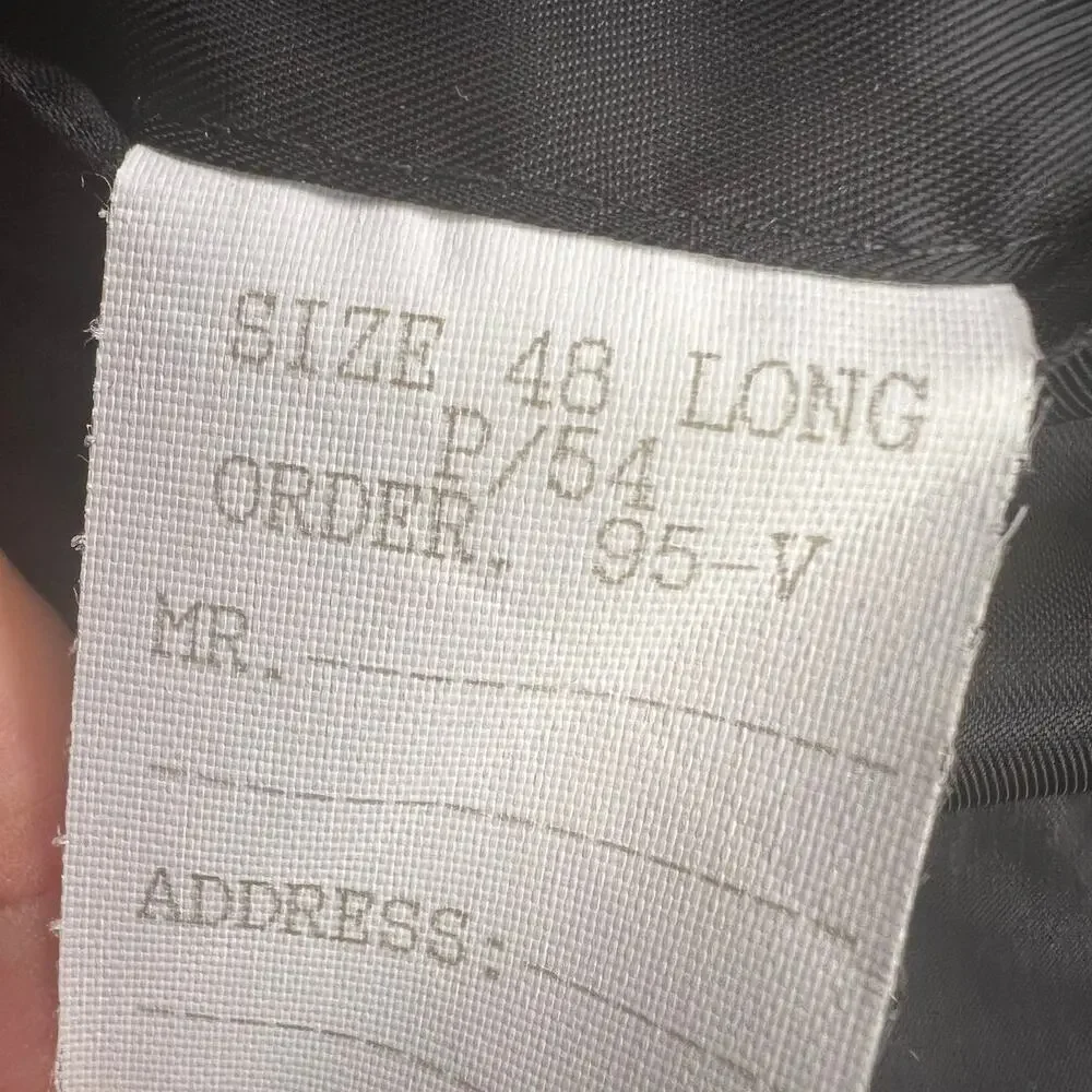 Bill Blass Menswear 100% Cashmere Black Sport Coat Blazer Jacket Luxury Size 48L
